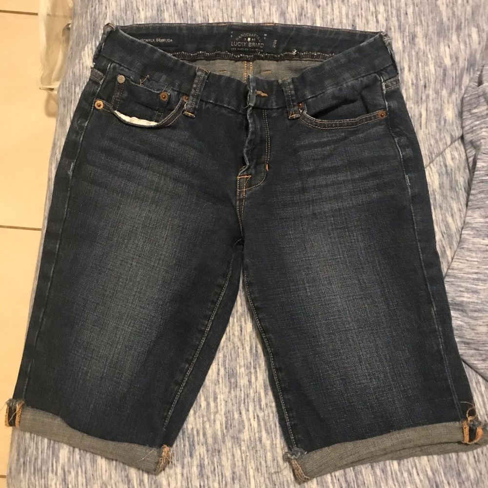 Denim Capri Shorts